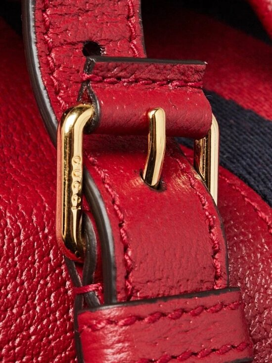 Gucci Red Leather Ophidia Medium Backpack Bag main image 10